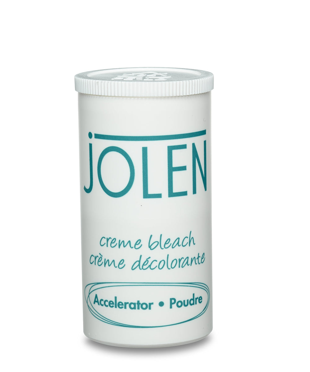 Jolen Creme Bleach application steps showing facial and body lightening