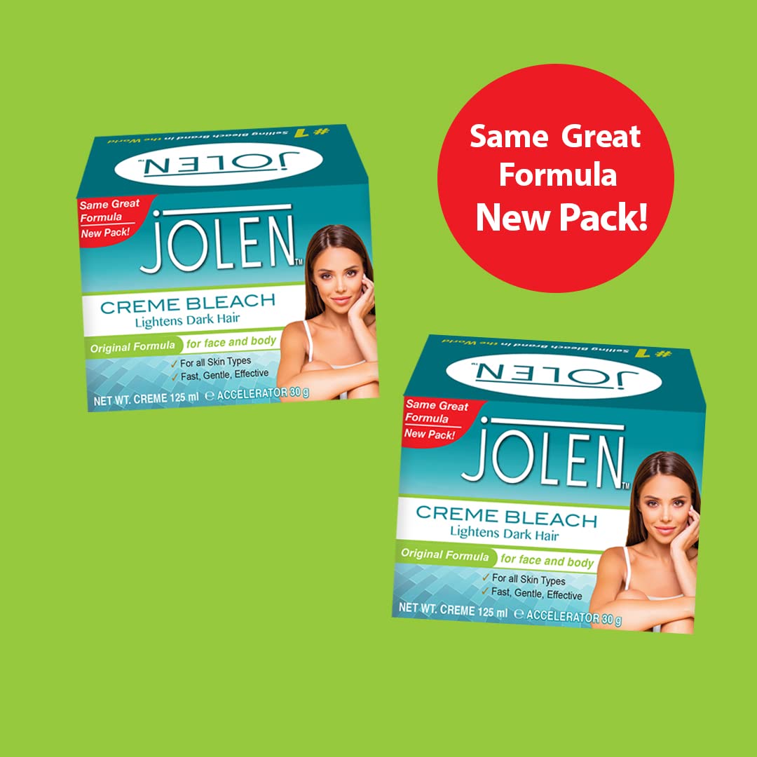 Jolen Creme Bleach packaging with directions for home use