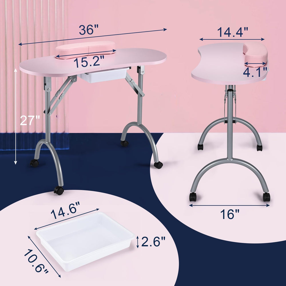 Joligrace-armrest-cushions-detachable provides wrist comfort during manicure sessions.