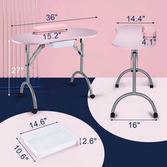 Joligrace-armrest-cushions-detachable provides wrist comfort during manicure sessions.