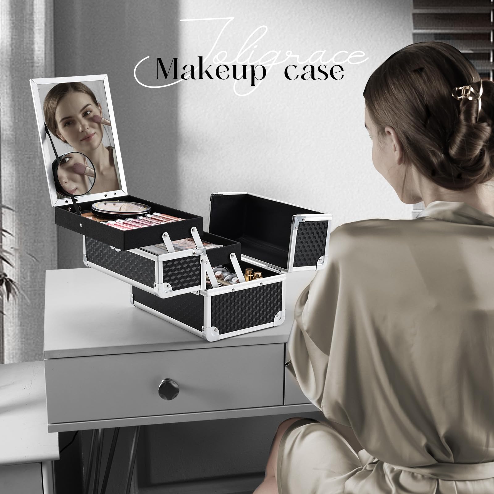 Joligrace vanity case displayed as a stylish gift option.