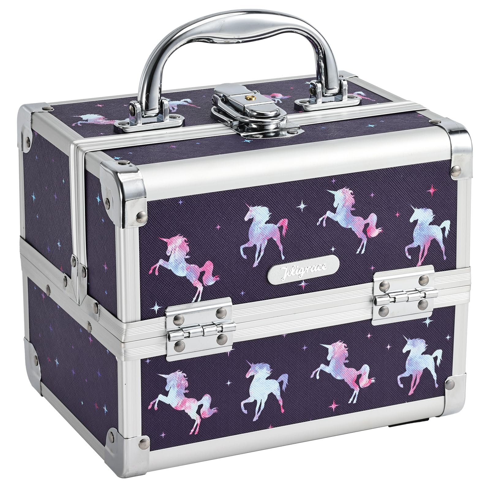 Joligrace unicorn front view showing playful design and organized storage.