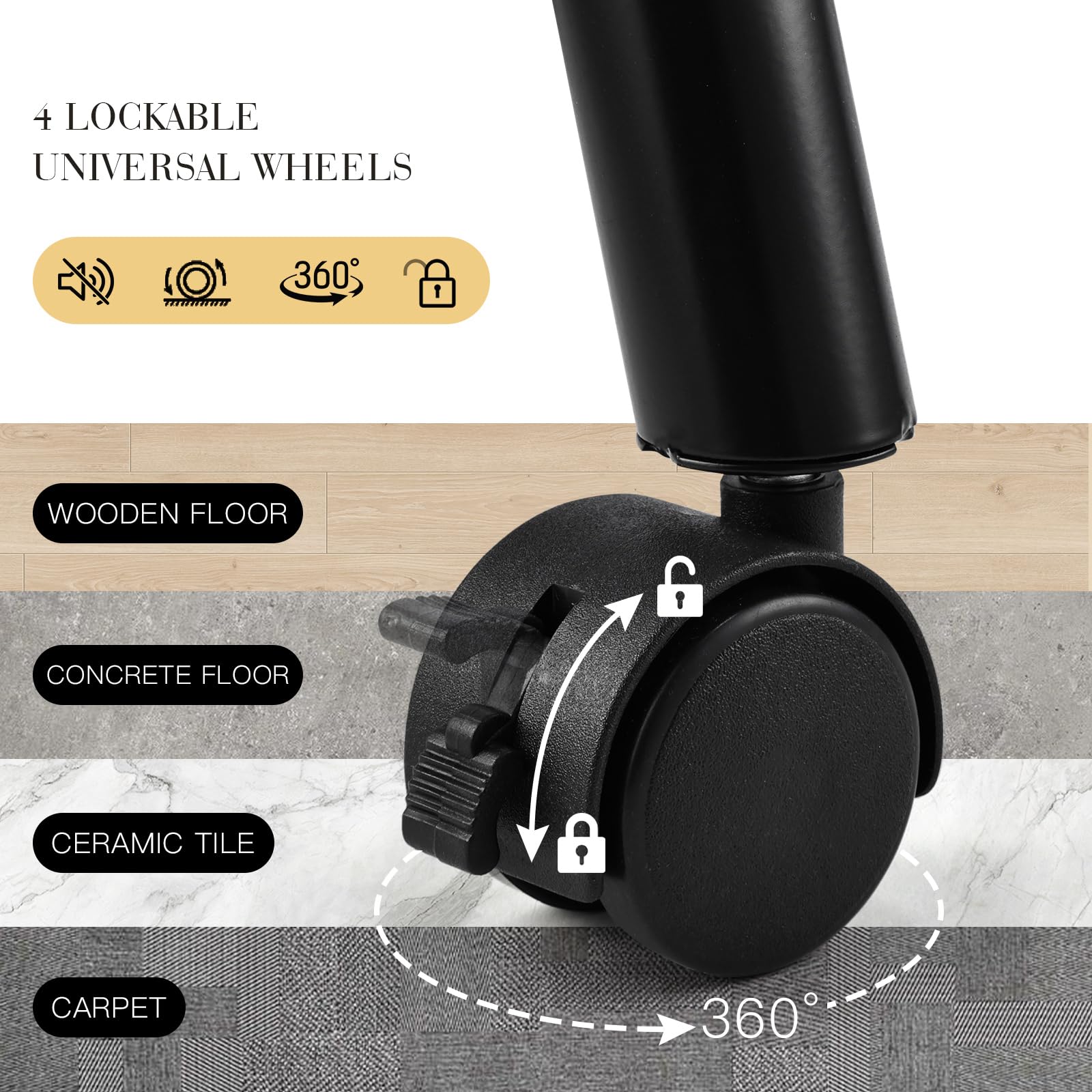 Joligrace manicure-table-smooth-surface conveys easy-to-clean, professional workspace