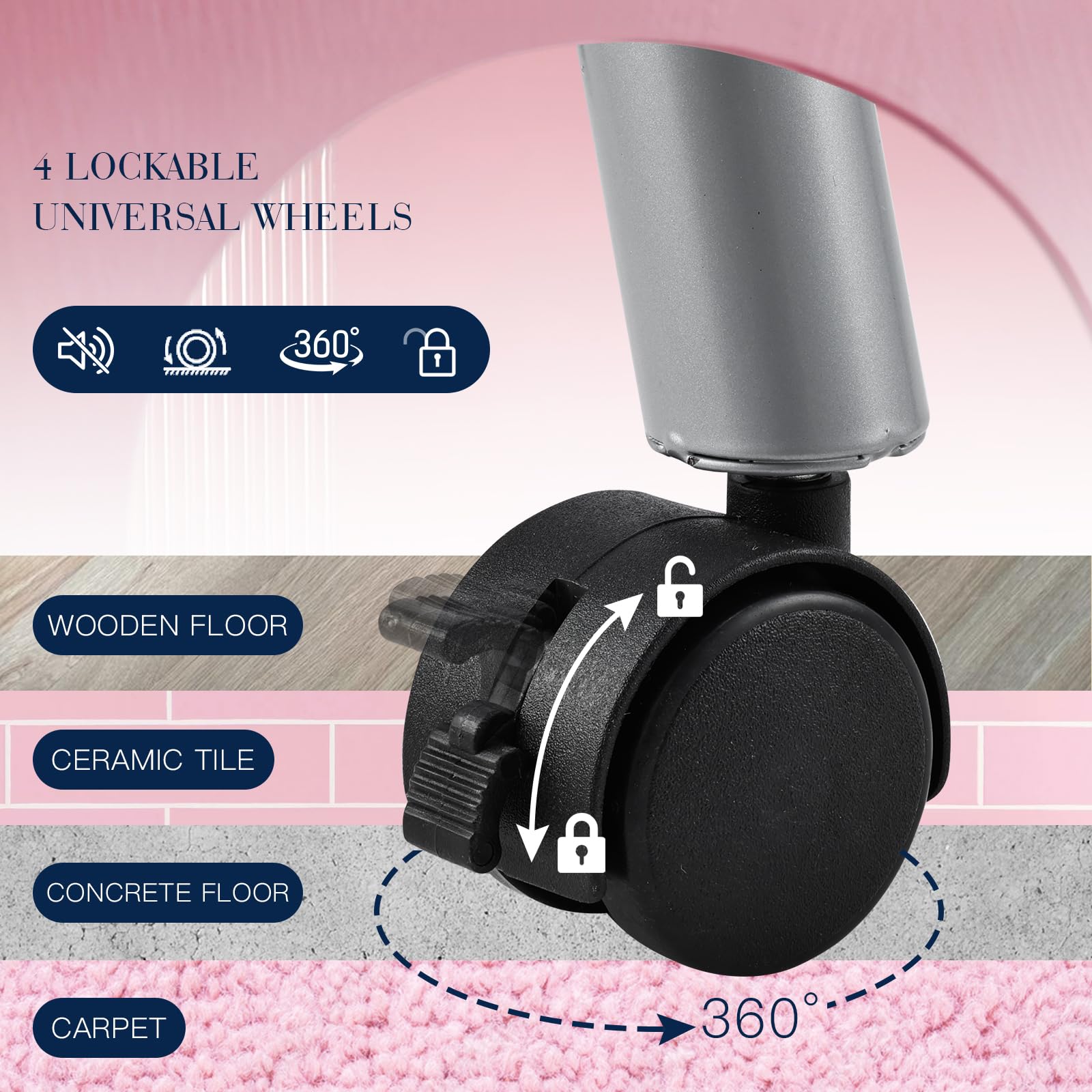 Joligrace-pink-nail-studio-setup suitable for salons, spas, or home use.