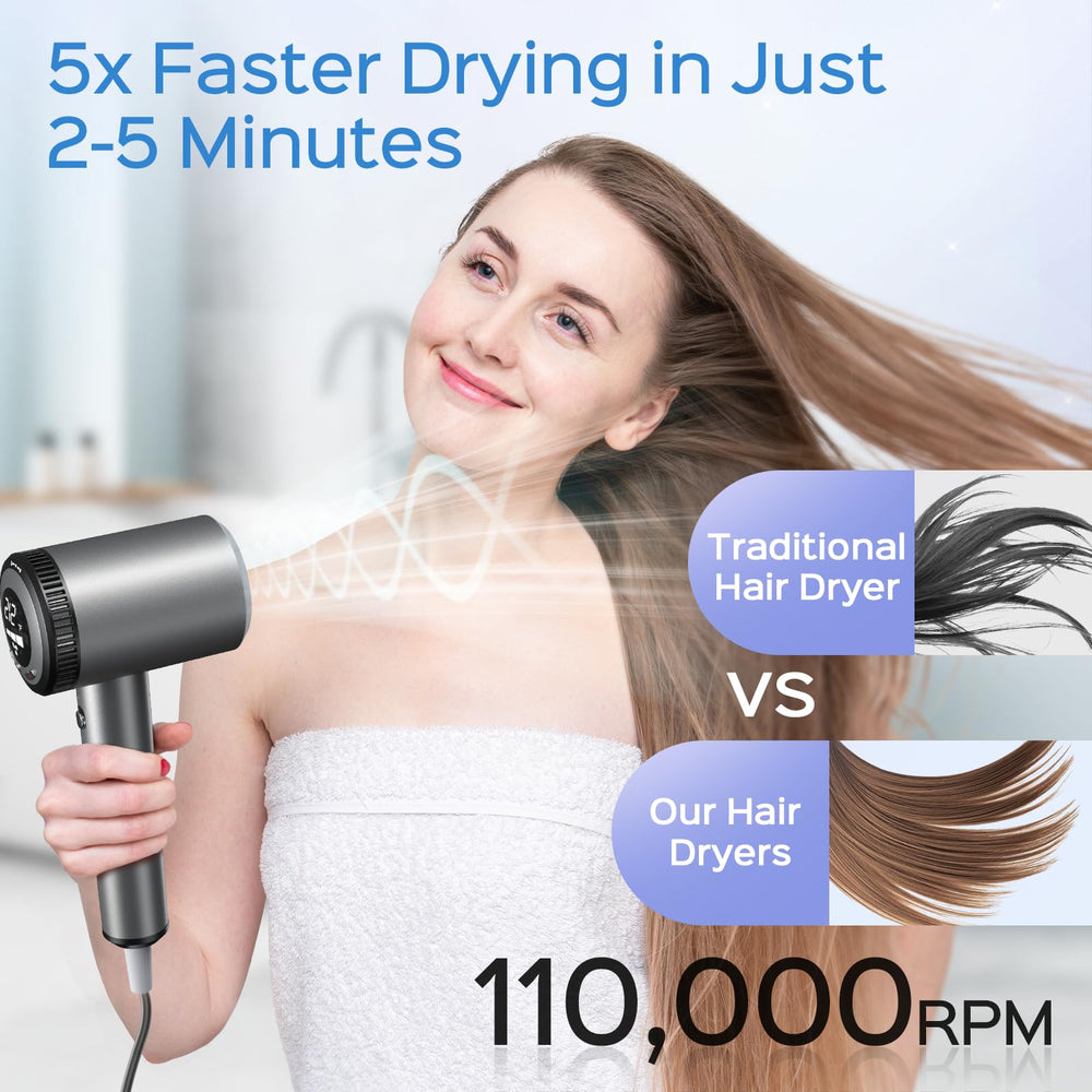 Jolitoi negative ions technology reduces static for smoother hair.