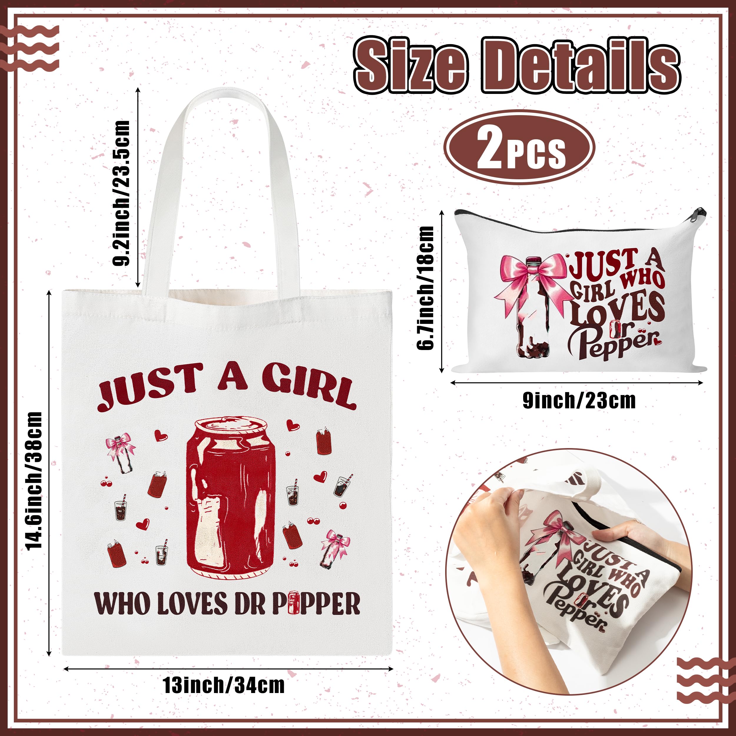 Jollaroo Drinks Lovers makeup pouch shown with zipper closure for secure storage.