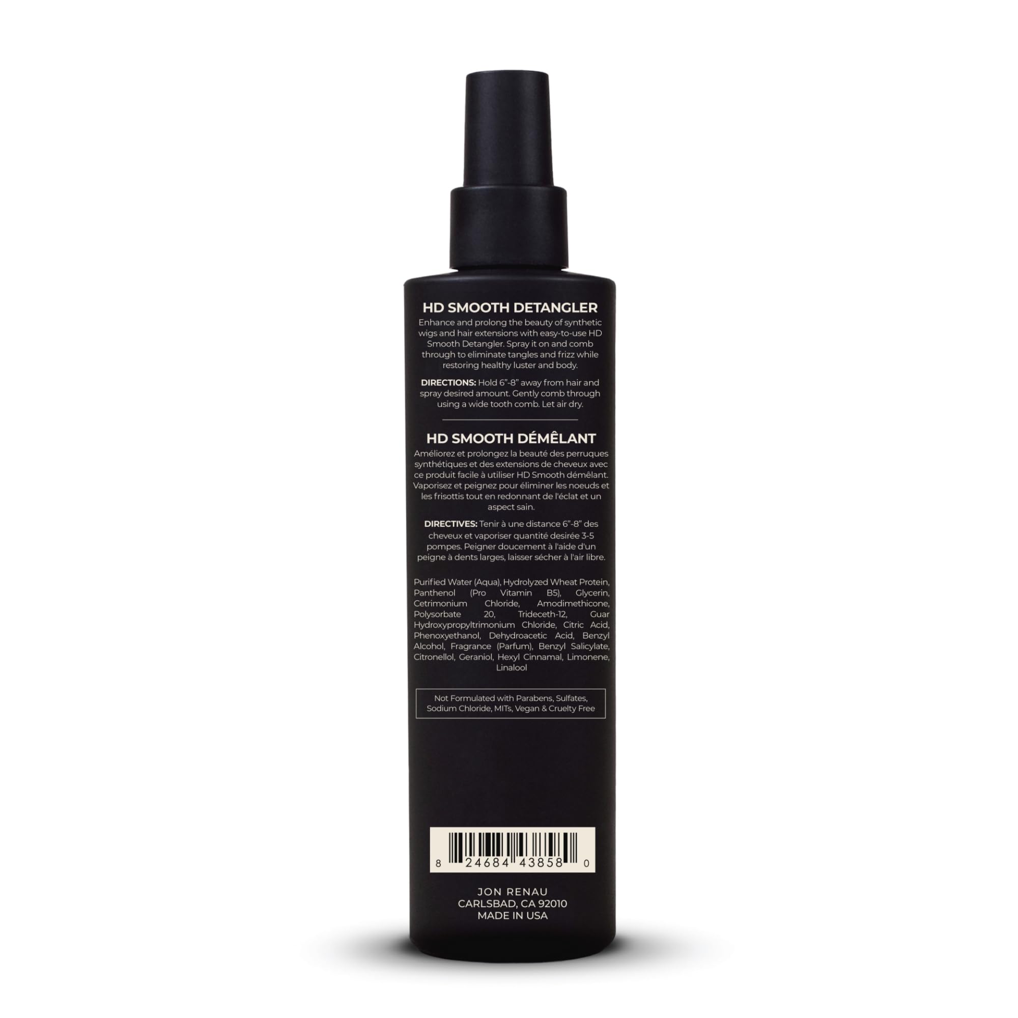 Jon Renau HD Smooth Detangler fiber-protection supports reduced friction during brushing.
