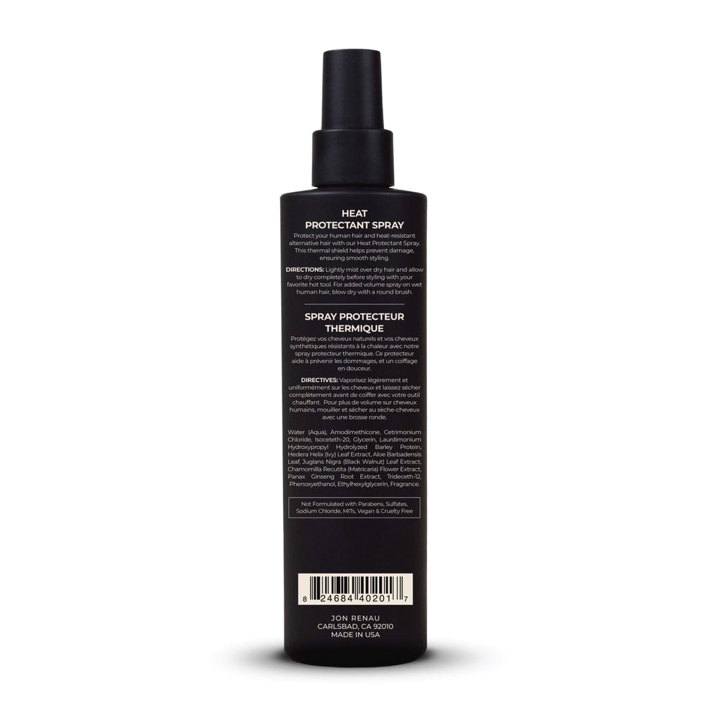 Jon Renau Heat Protectant Spray ensures clean release from irons.
