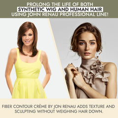Jon Renau Piece Out Contour Fiber Creme creates textured look on wigs.