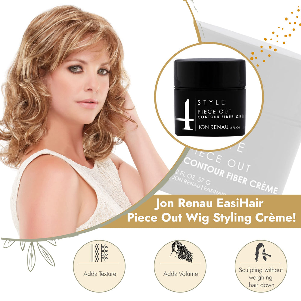 Jon Renau Piece Out Contour Fiber Creme tube for easy application and shaping.