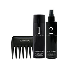 Jon Renau synthetic hair shampoo bottle highlighting gentle cleansing for wigs and synthetic fibers