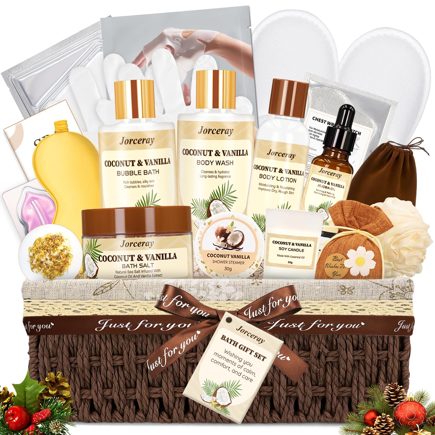 Jorceray handmade gift basket packaging—beautiful gift-ready presentation for special occasions
