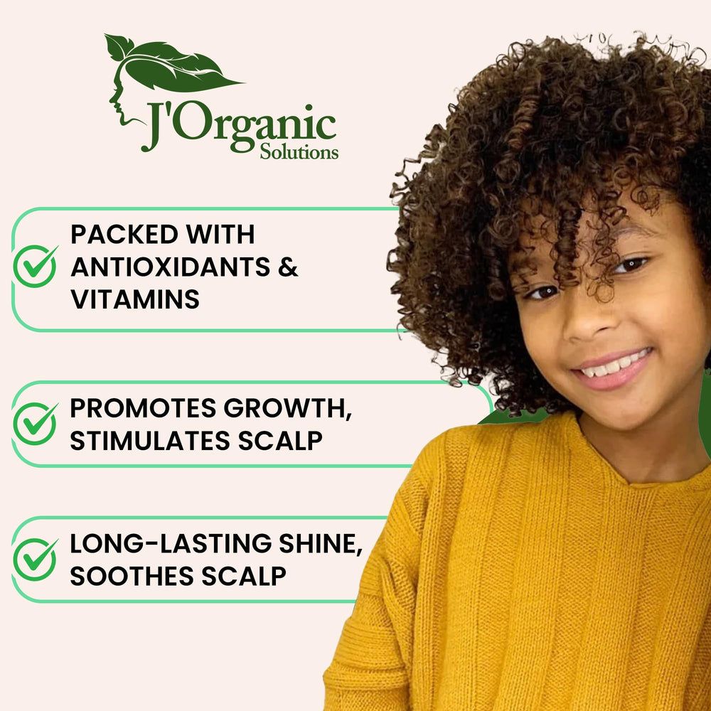 J'Organic Solutions argan oil bottle for lightweight moisture