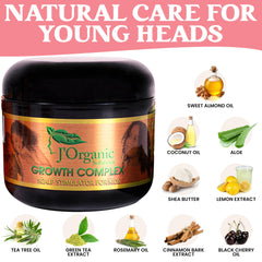 J'Organic Solutions castor oil bottle for nourishing hair health