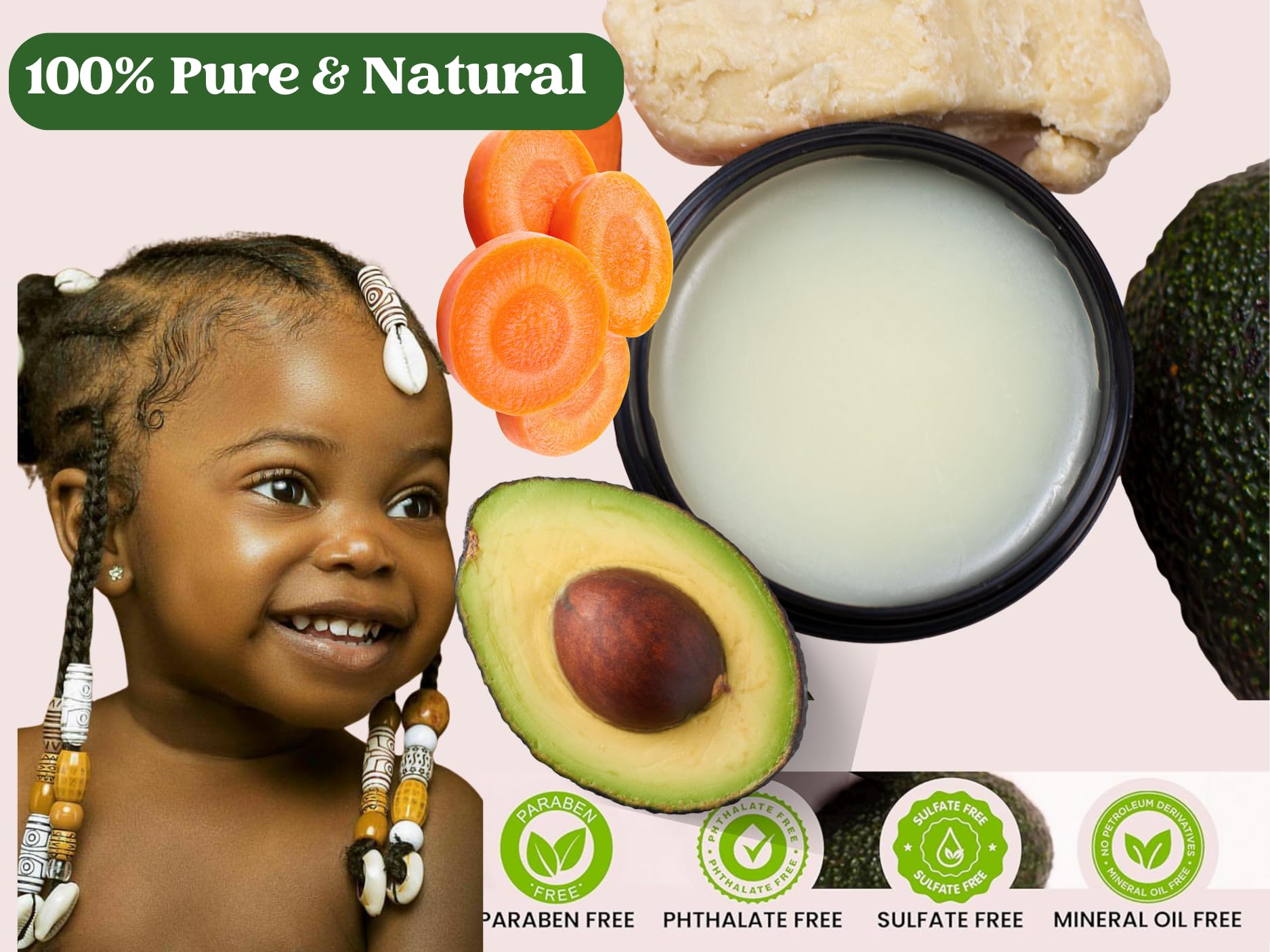 J'Organic Solutions hair-growth-stimulator jar for lightweight, non-sticky hair care