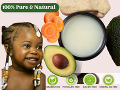 J'Organic Solutions hair-growth-stimulator jar for lightweight, non-sticky hair care