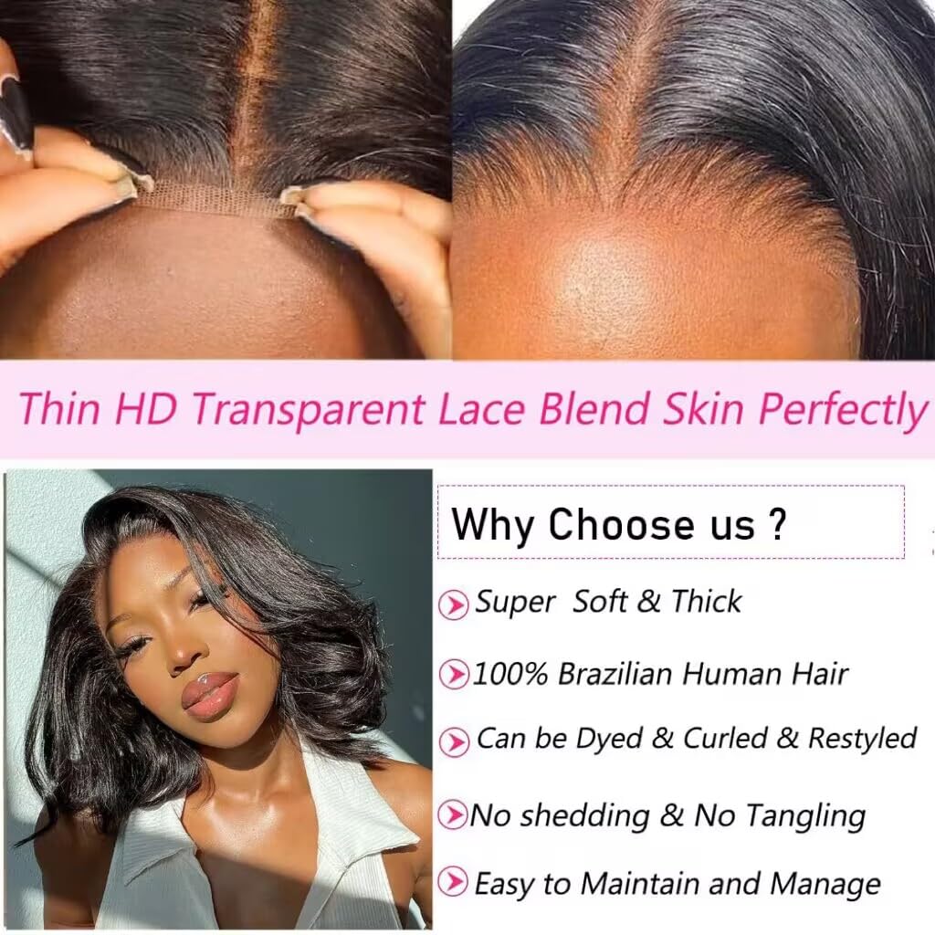 Josblue Brazilian virgin hair bob wig for a natural, versatile look.