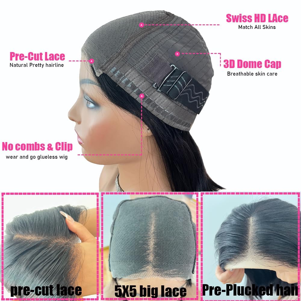Josblue breathable cap glueless wig keeps comfortable wear all day.