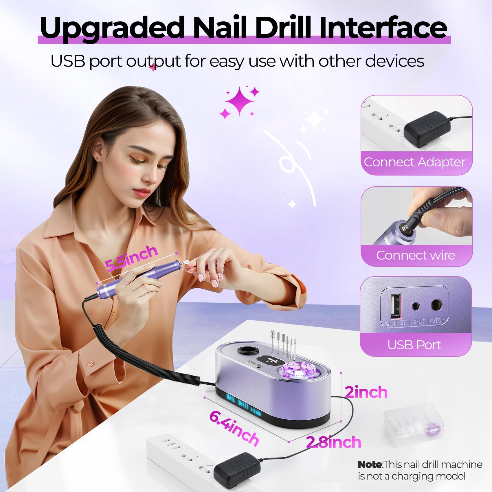 JOSGLOI aluminum body with heat dissipation and low vibration for comfortable use