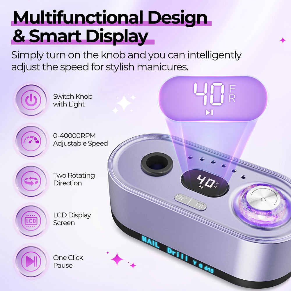JOSGLOI nail drill-pen storage keeps bits organized for tidy manicure tasks