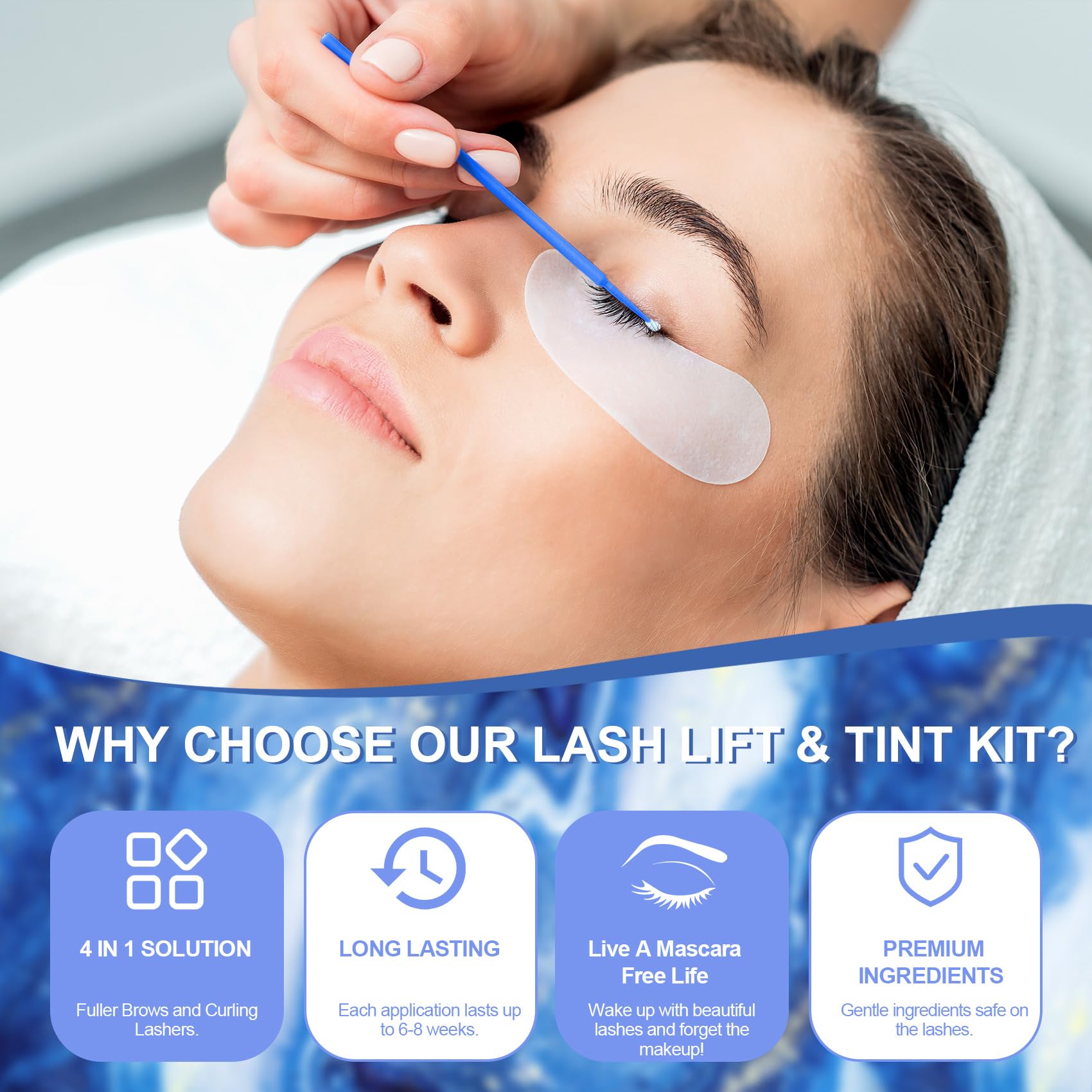 Jouedo Lash Lift Kit bottle pack includes lifting solutions for salon-style curl at home.