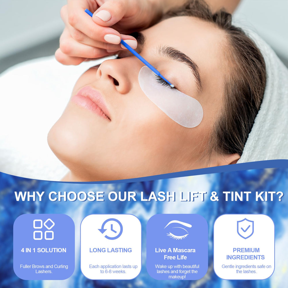 Jouedo Lash Lift Kit bottle pack includes lifting solutions for salon-style curl at home.