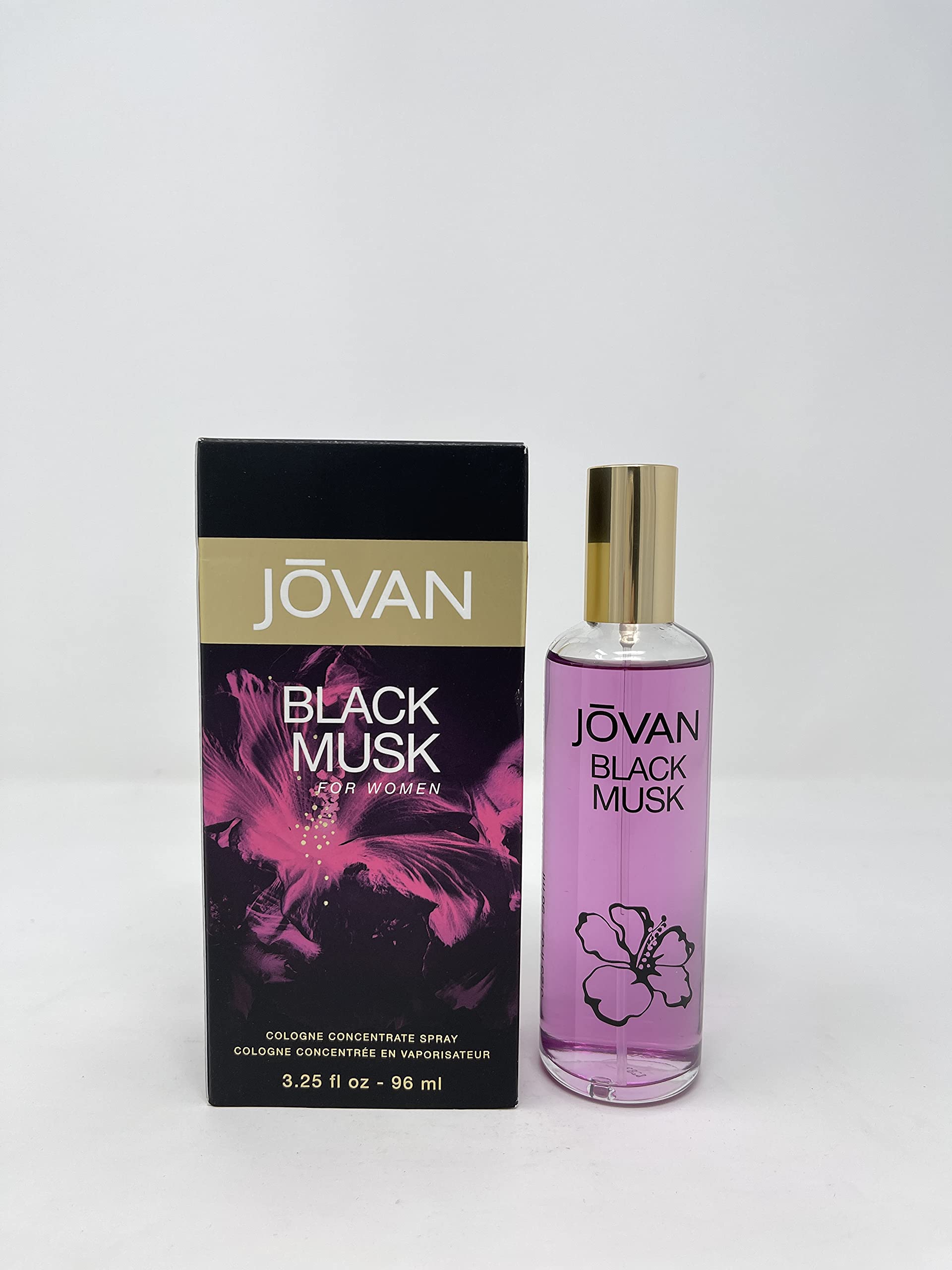 Jovan Black Must display with collection highlighting the fragrance