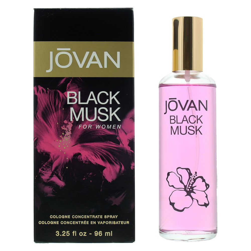 Jovan Black Must outer packaging box hints premium designer fragrance