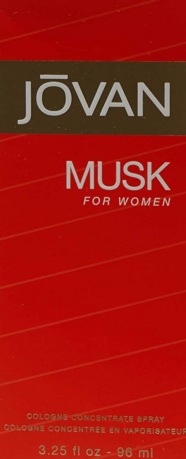 Jovan Musk for Women bottle closeup showing a timeless, long-lasting floral fragrance.