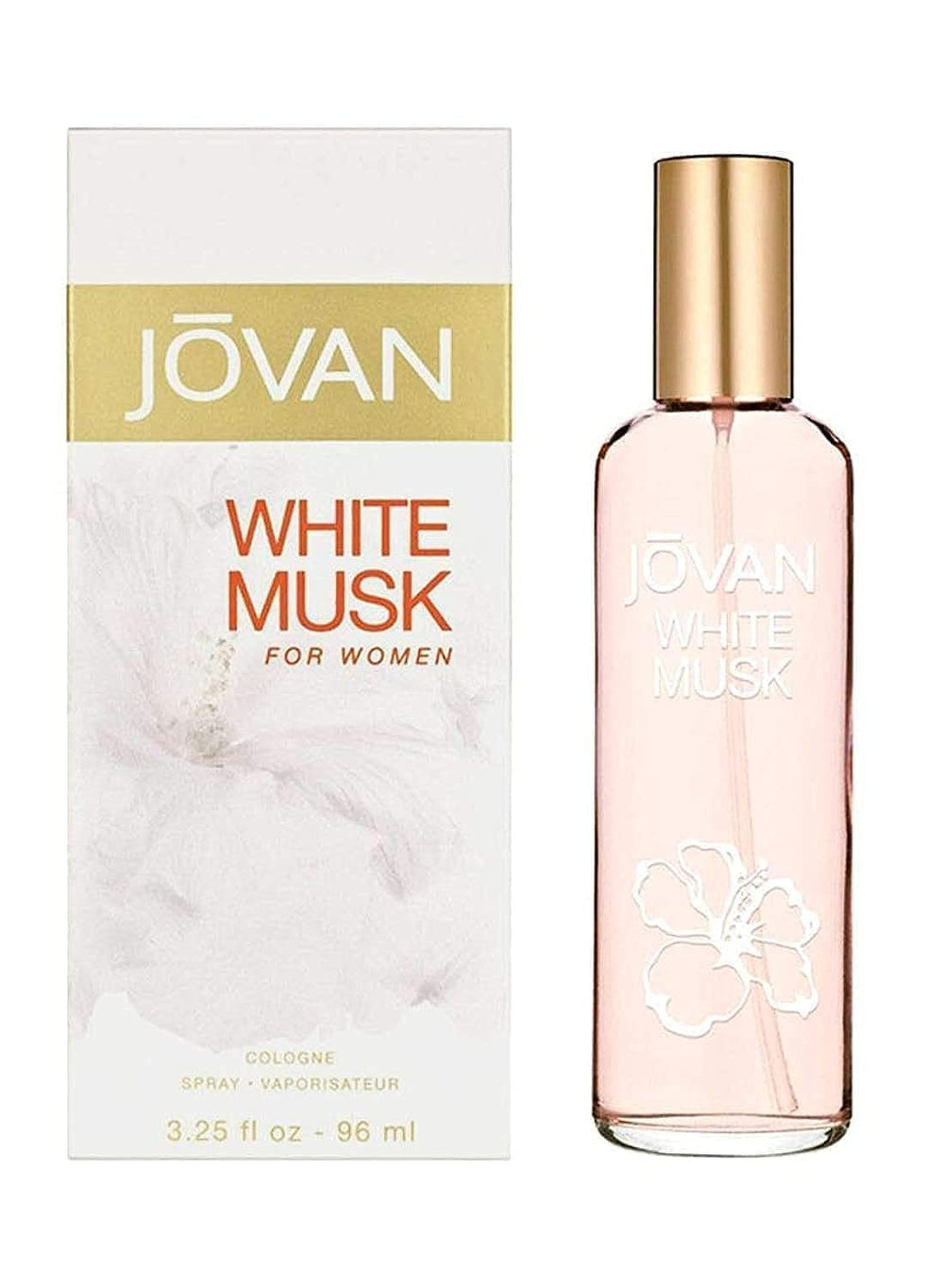 Jovan White Musk bottle front view for everyday elegance.
