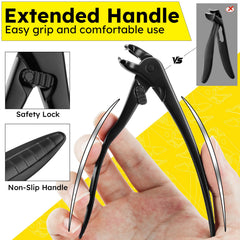 Jovareneo toenail clippers built-in nail catcher keeps clippings tidy after trimming
