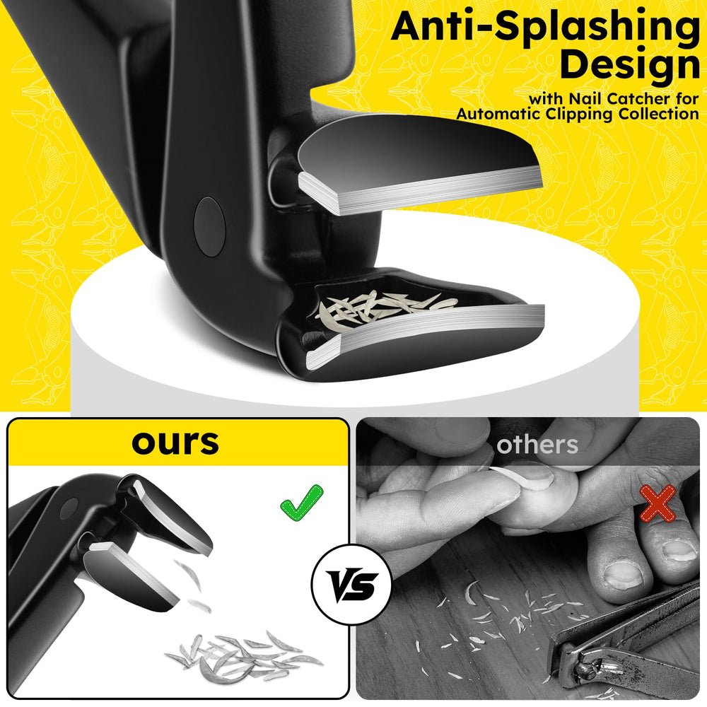 Jovareneo toenail clippers long-handled design reduces bending for comfortable use