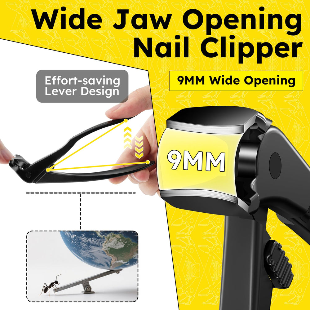 Jovareneo toenail clippers safety-lock ensures safe storage and accidental-cut prevention