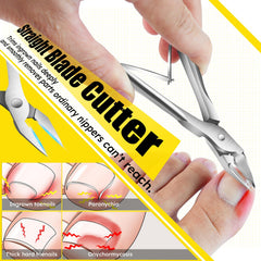 Jovareneo toenail clippers thick nails angled view demonstrates deep groove access