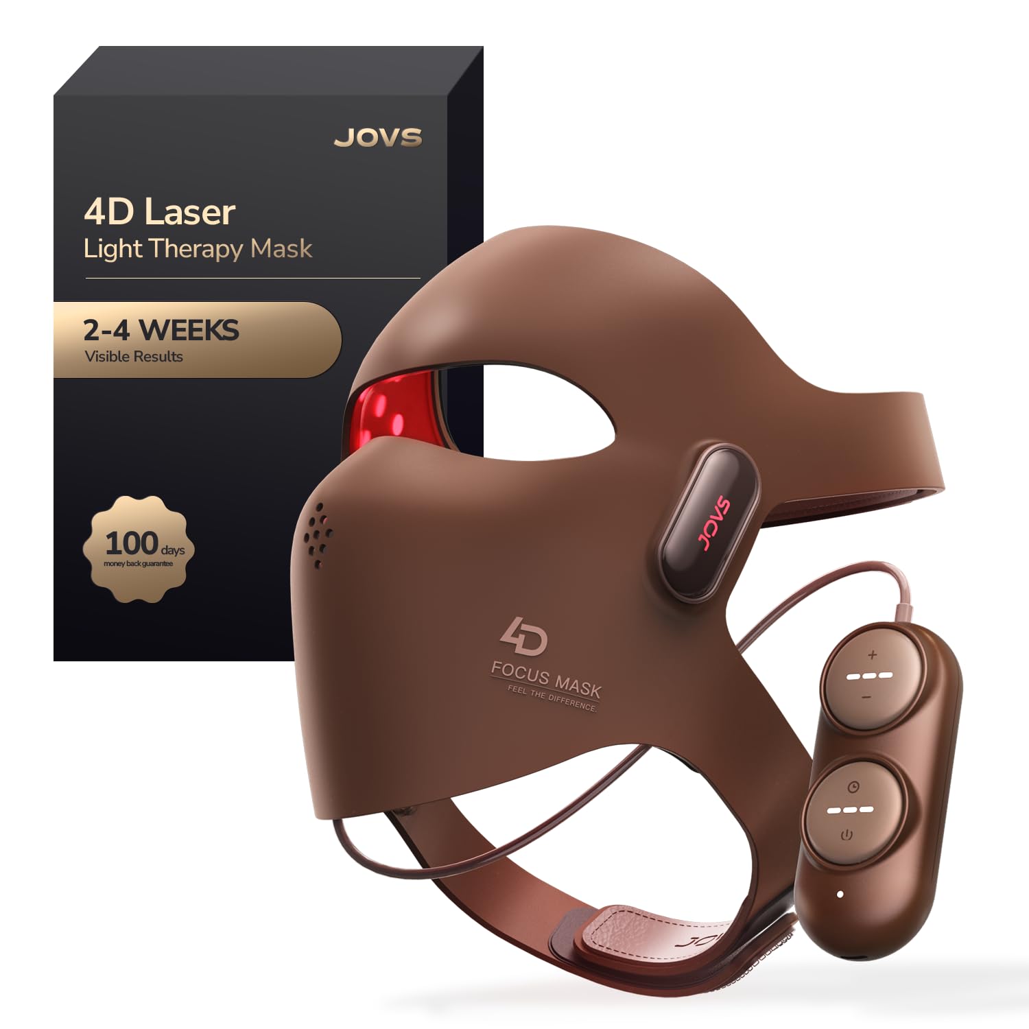 JOVS 4D Laser Mask close-up showing precision beams for targeted facial treatment