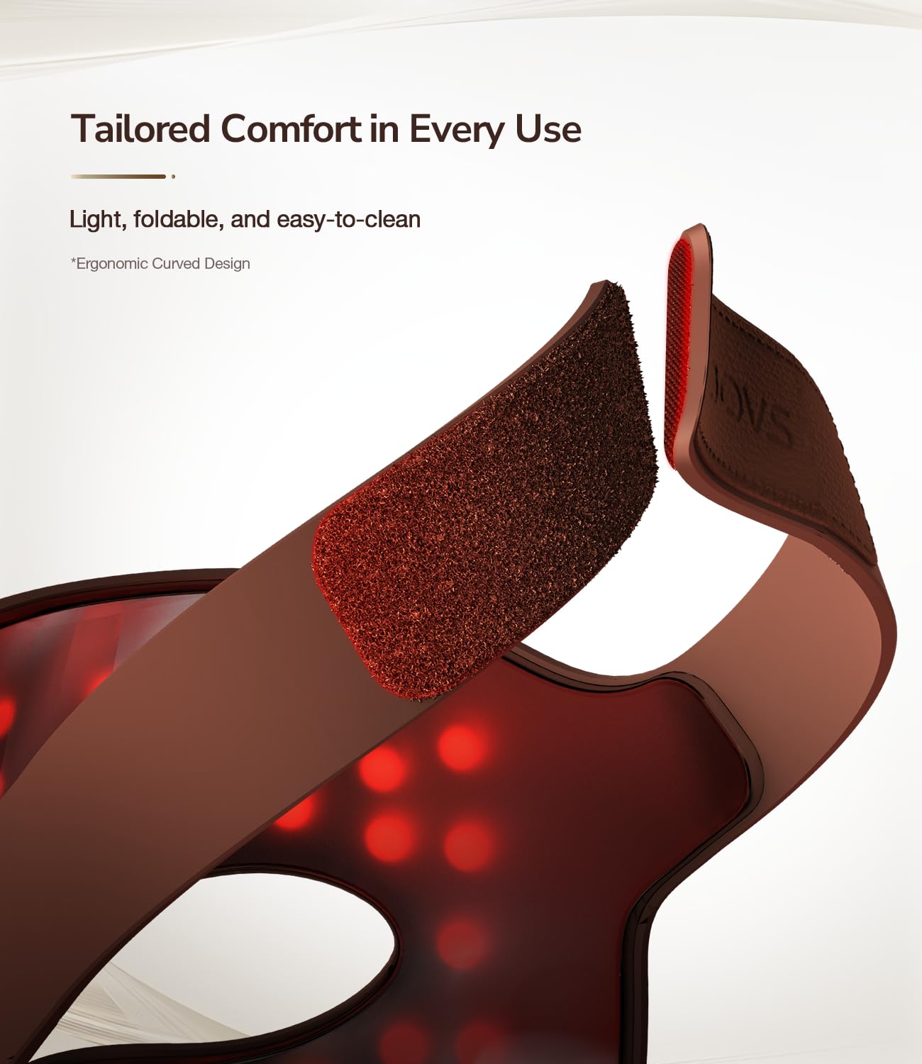 Ultra-light silicone on JOVS mask for comfortable wear