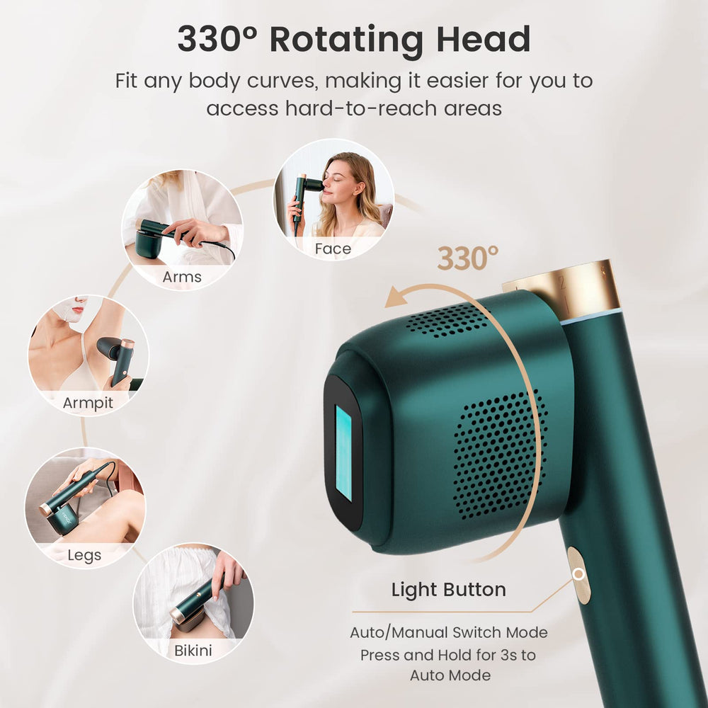 JOVS 2-in-1 skin rejuvenation mode complements hair removal.