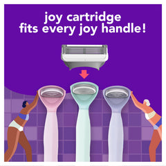 JOY Razor Refills fit all Joy handles for versatile color options