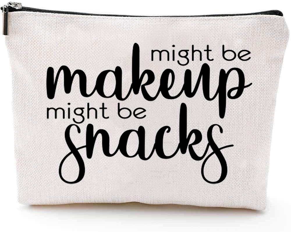 JOY UINAN friendship makeup bag quote design, perfect for on-the-go touch-ups.