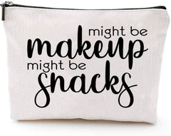 JOY UINAN friendship makeup bag quote design, perfect for on-the-go touch-ups.