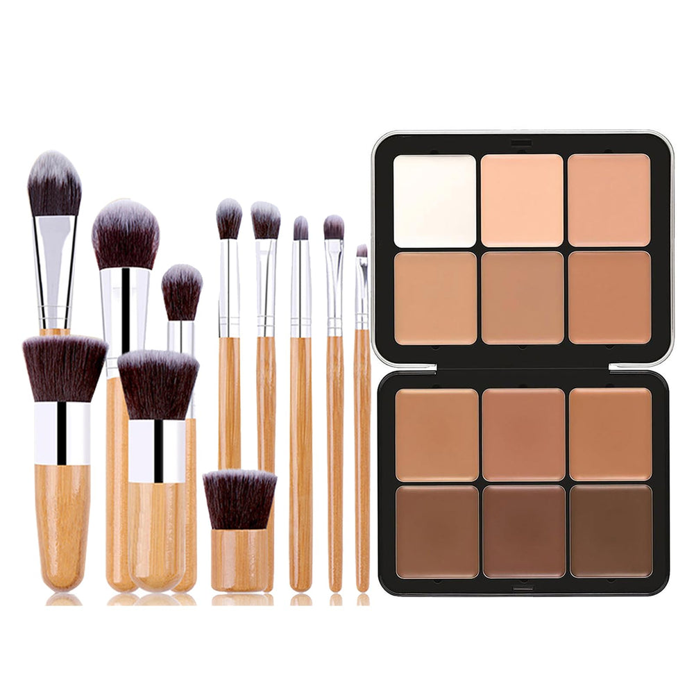 Joyeee contour palette 12 colours swatches show skin-tone range for seamless matching