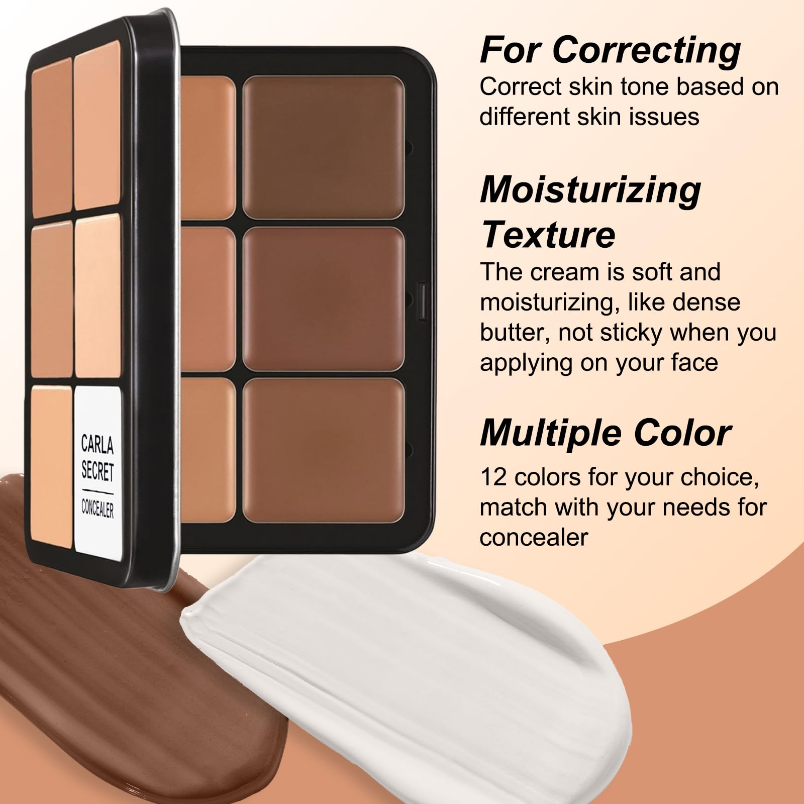 Joyeee cream concealer close-up demonstrating creamy texture for natural coverage