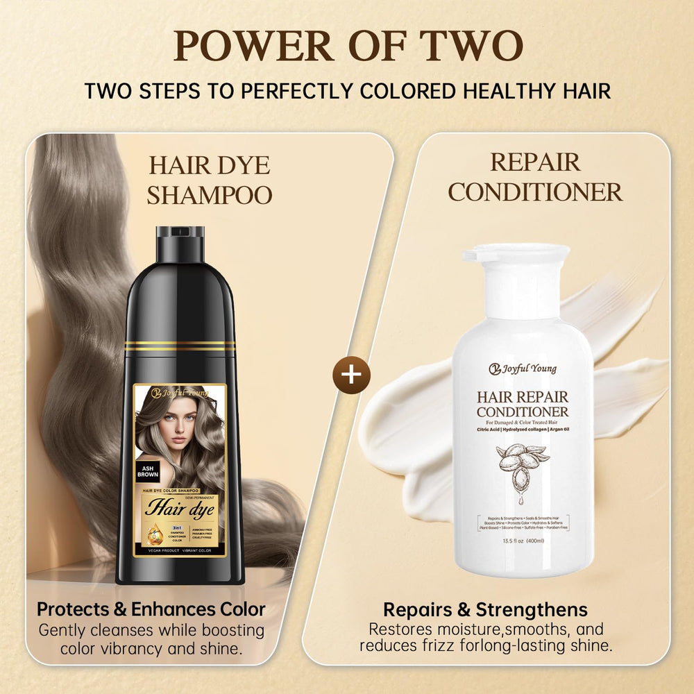 Joyful Young vegan ammonia-free formula image highlights safe coloring.