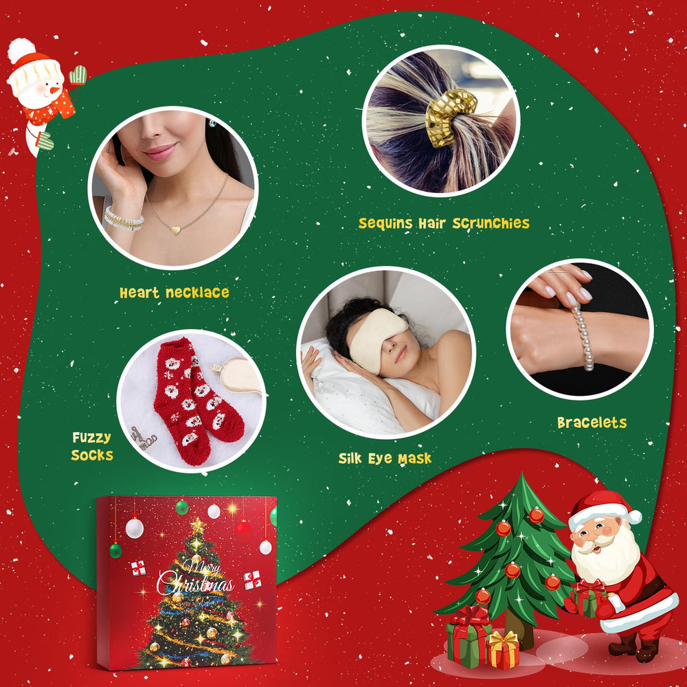 Joyliss Advent Calendar bath salts and bath bombs offer spa-like indulgence.