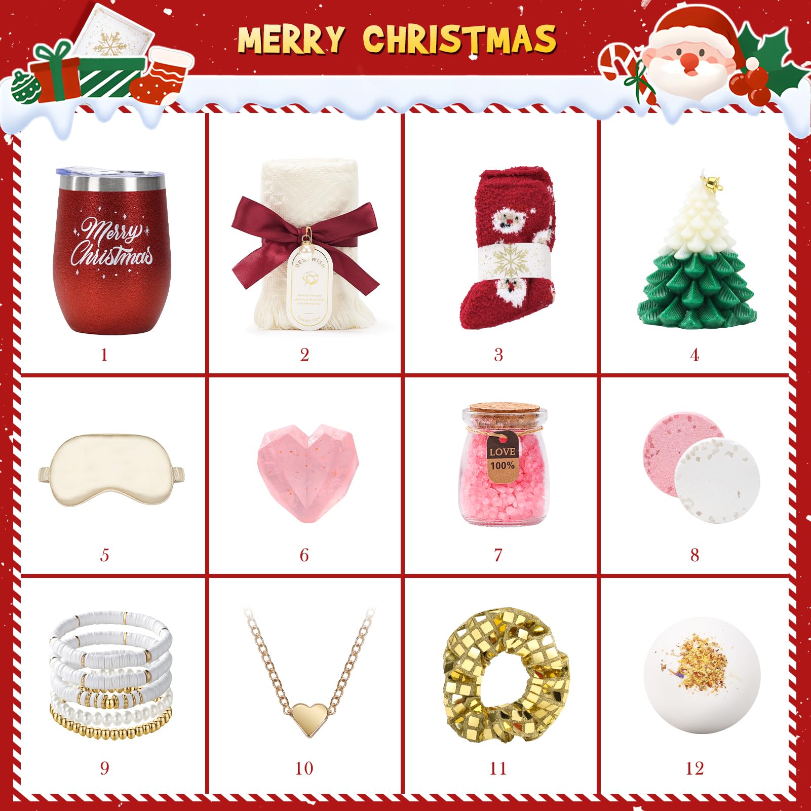 Joyliss Advent Calendar winter accessories add cozy charm to December.