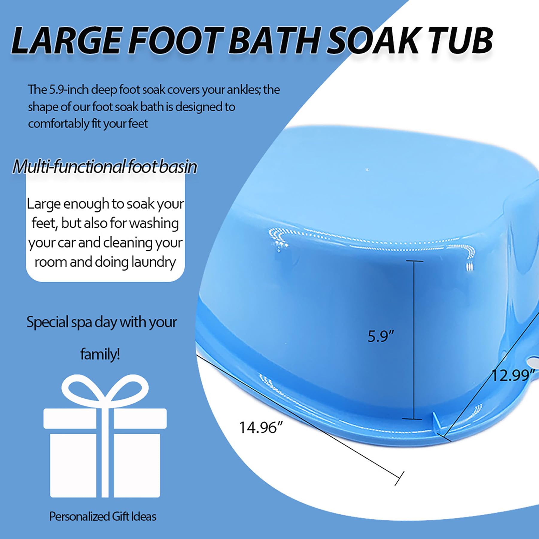 JoyMay foot bath lightweight, durable material ensures safe, lasting family use.