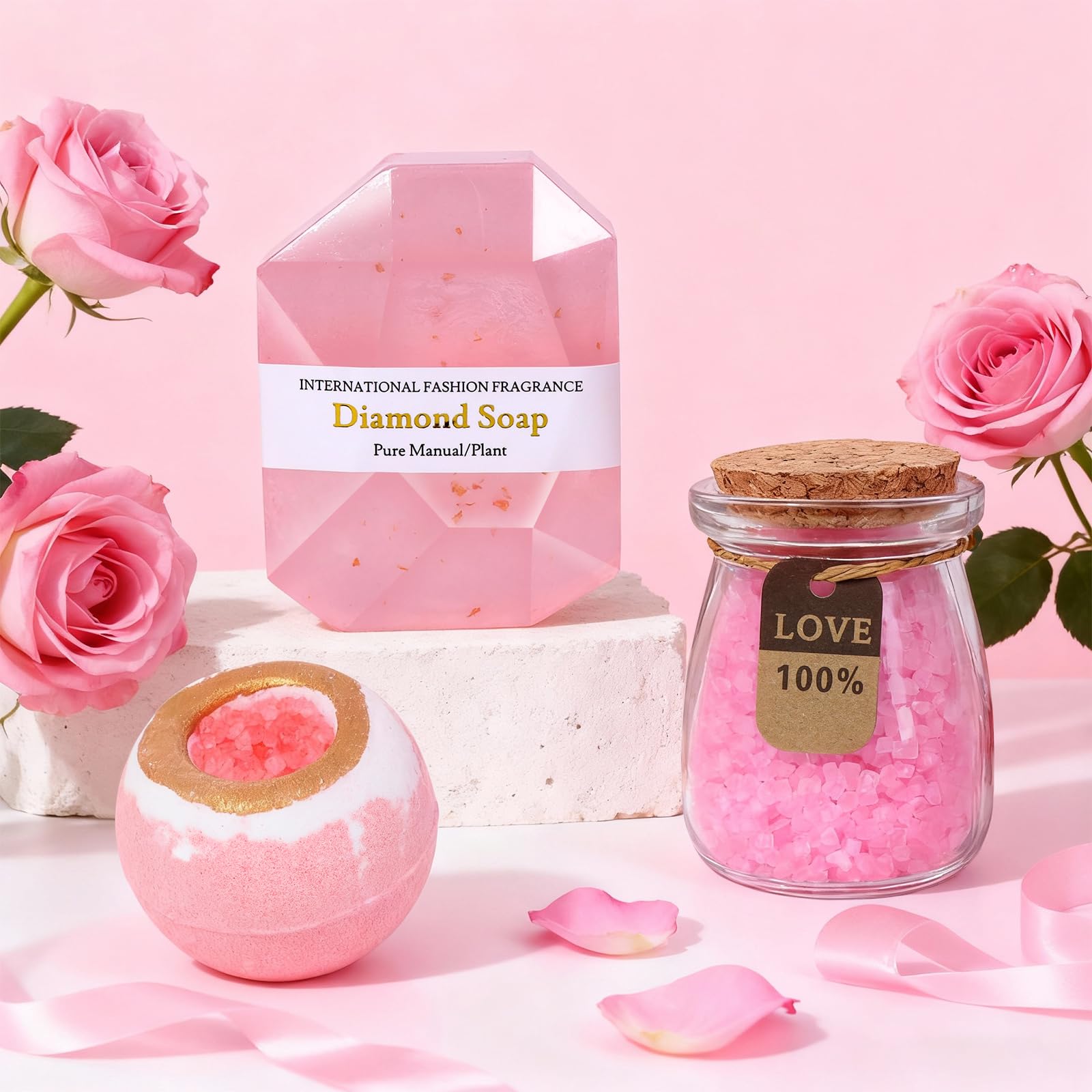 Joyvella cake shower ball for playful bath time