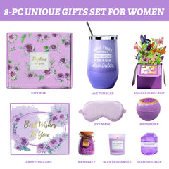 Joyvella Lavender scented candle for relaxing ambiance and mood enhancement.