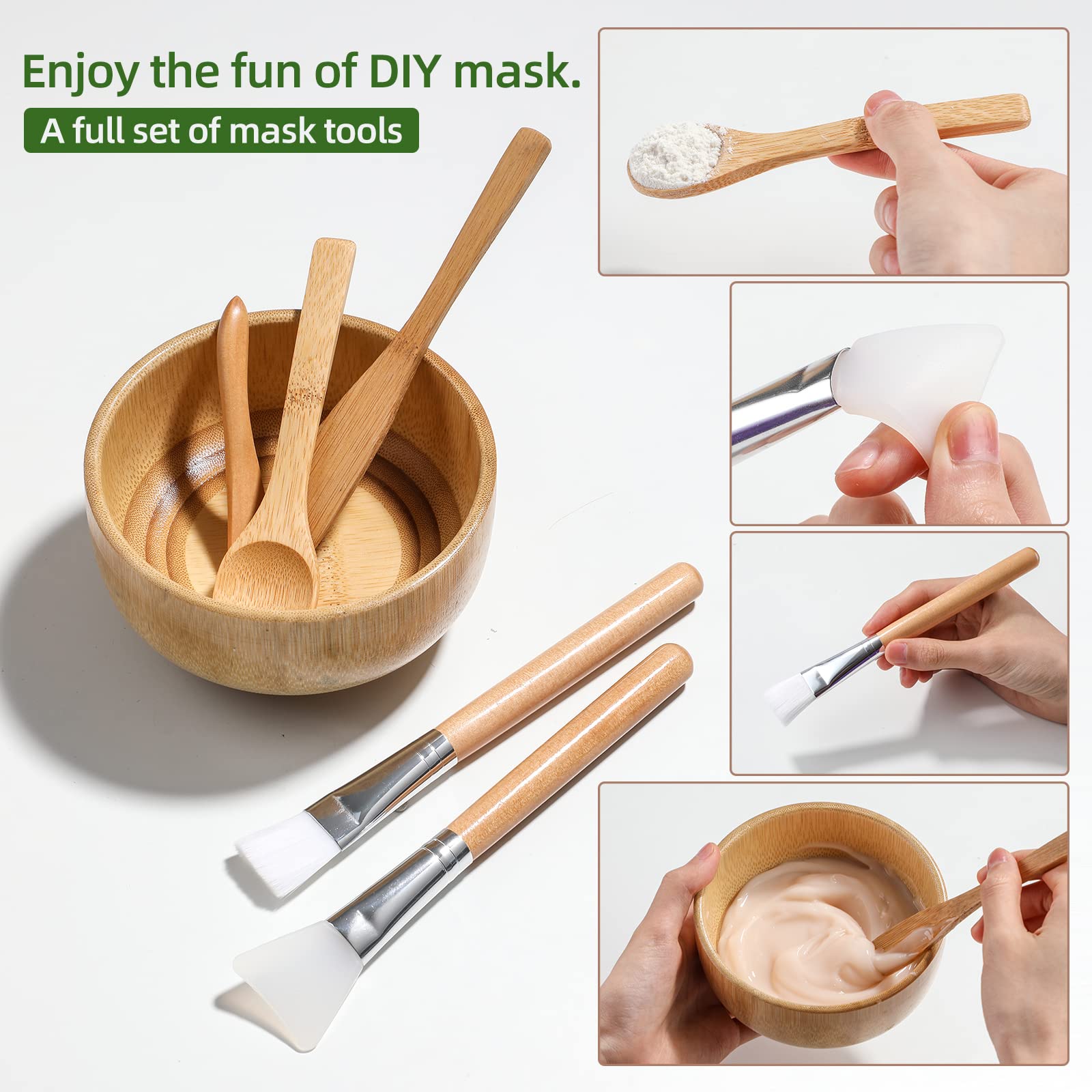 JPNK bristle brush for liquid masks helping even spread on contours