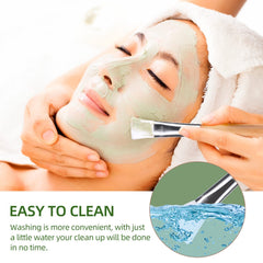 JPNK double-head soft silicone brush close-up highlighting clay mask application